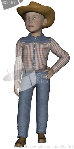 Image of Young cowpoke