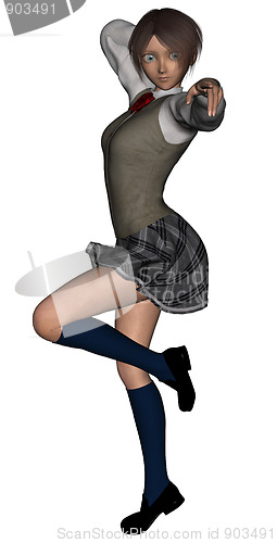 Image of Japan school girl