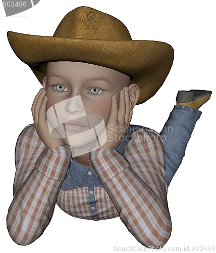 Image of Young cowpoke