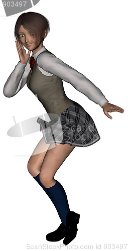 Image of Japan school girl