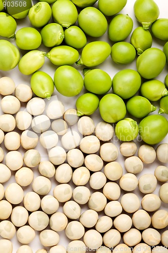 Image of Peas isolated on White