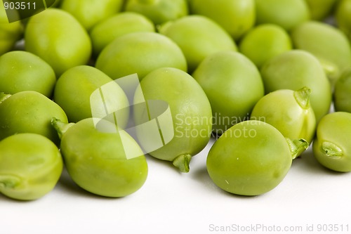 Image of Peas isolated on White