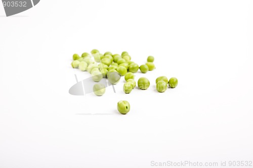 Image of Peas isolated on White