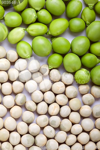 Image of Peas isolated on White