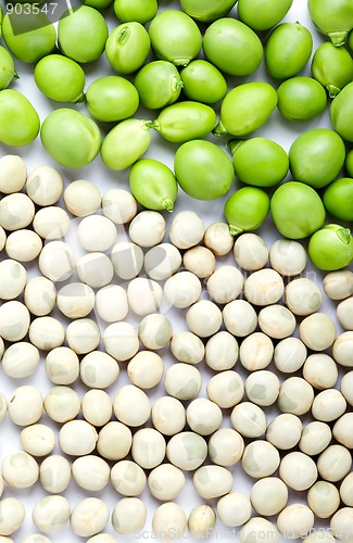 Image of Peas isolated on White
