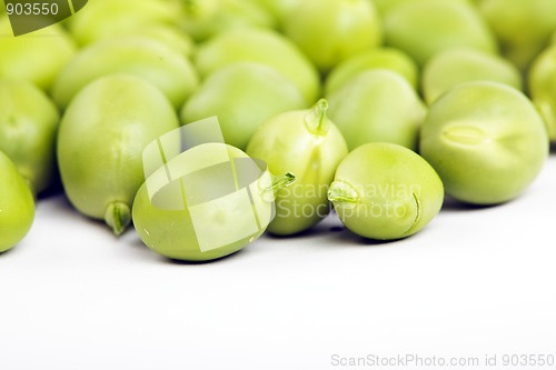 Image of Peas isolated on White