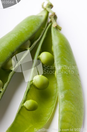 Image of Peas isolated on White