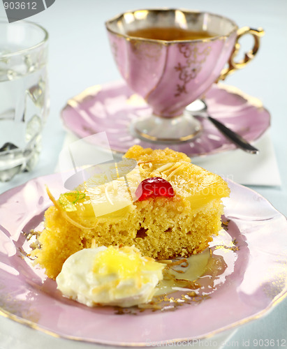 Image of Slice Of Pineapple Upside Down Cake