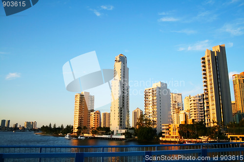 Image of Surfers Paradise Skyline Gold Coast Australia