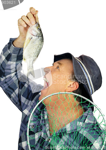Image of Eating Fish Fisherman