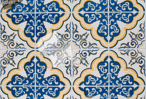 Image of Portuguese glazed tiles 219