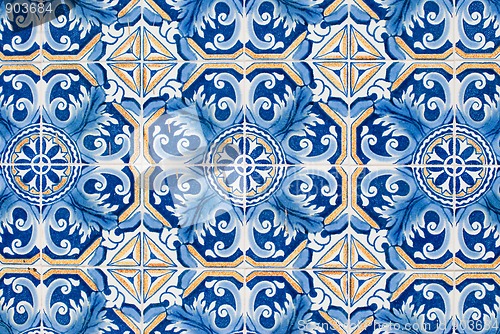 Image of Portuguese glazed tiles 224