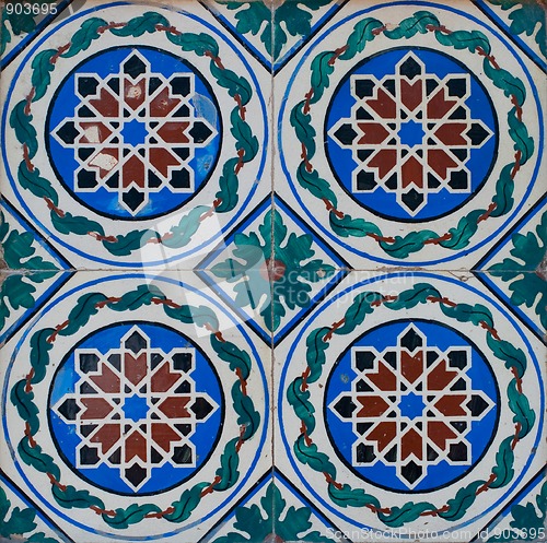 Image of Portuguese glazed tiles 217