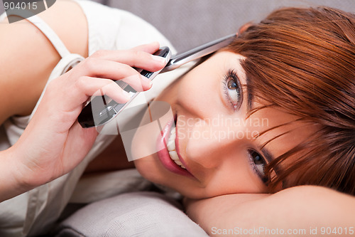Image of Talking on phone 