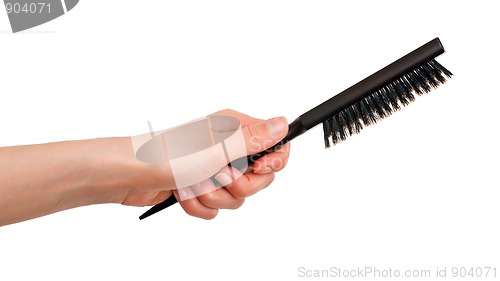 Image of Hairbrush with bristle