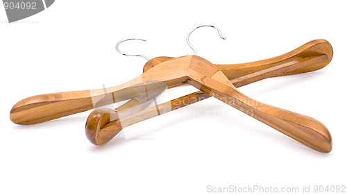 Image of Pair of clothes hangers