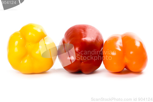 Image of three bell peppers