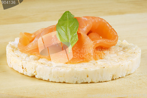 Image of Rice cake with salmon