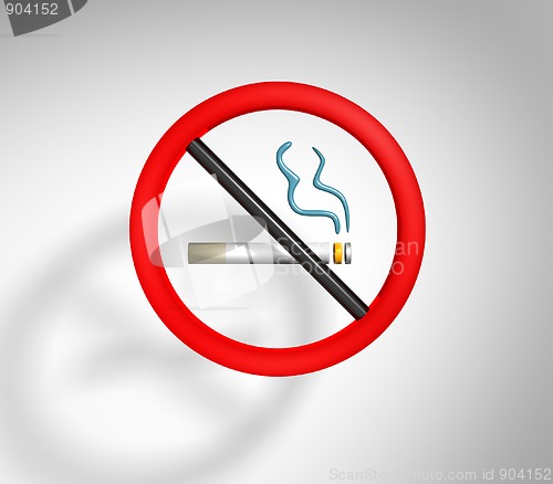 Image of not smoking sign