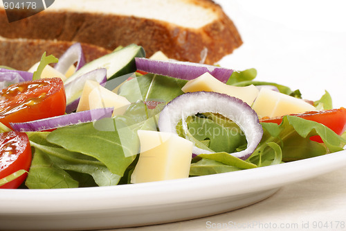 Image of Close-up of a mixed salad