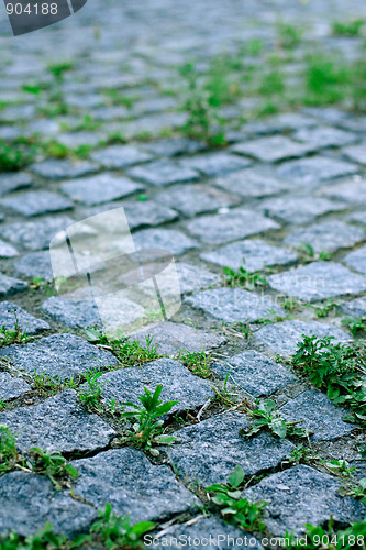 Image of road of grey stones