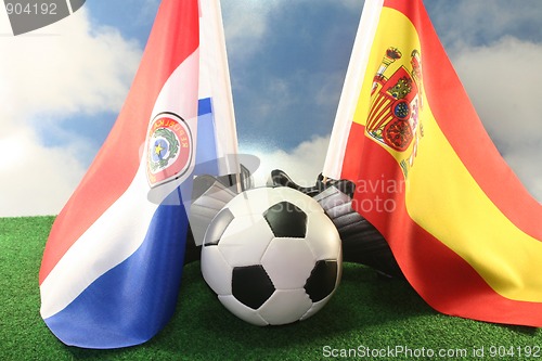 Image of 2010 World Cup, Paraguay and Spain
