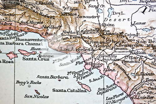 Image of Handmade map of Los Angeles