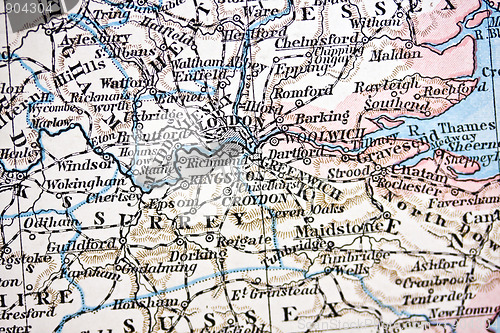 Image of Handmade ancient map of London