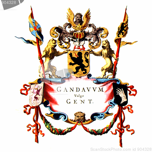 Image of Coat of arms flag of Ghent