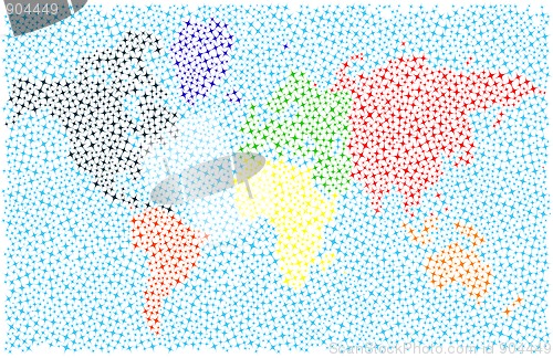 Image of Stylized world map
