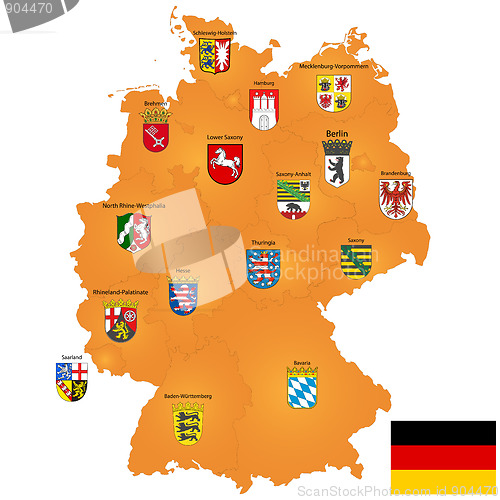 Image of map of Germany