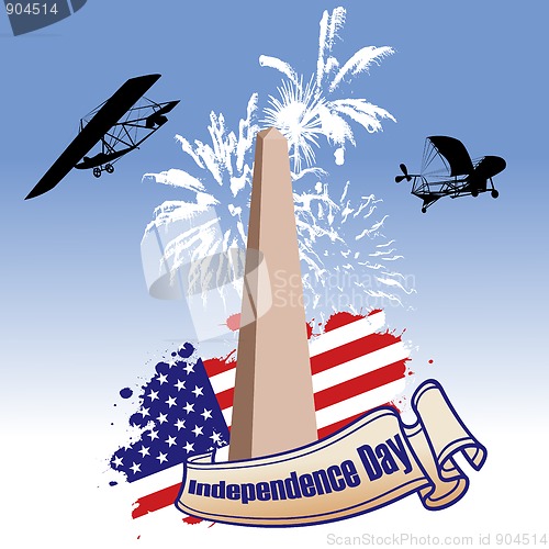 Image of Independence day illustrated