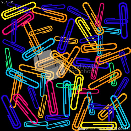 Image of Paper clips background