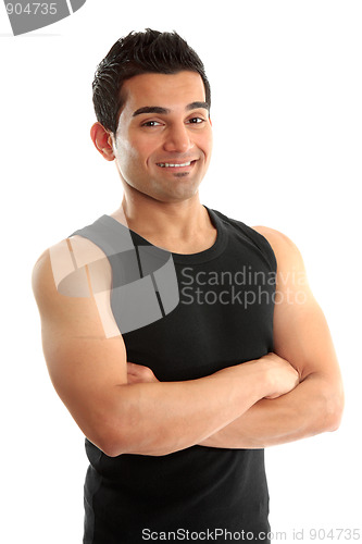 Image of Athletic fitness instructor or builder