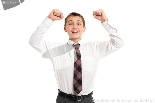 Image of School student victory success