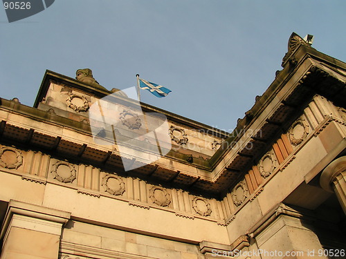 Image of Building and Saltire
