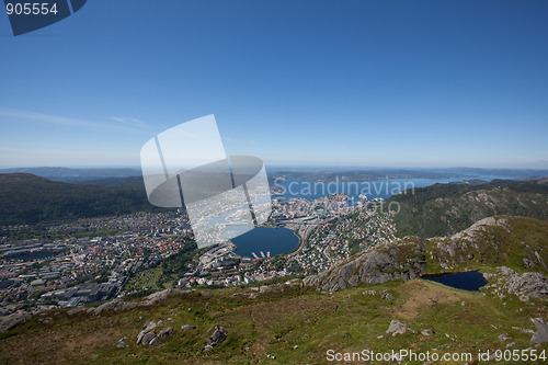 Image of Bergen from Ulriken