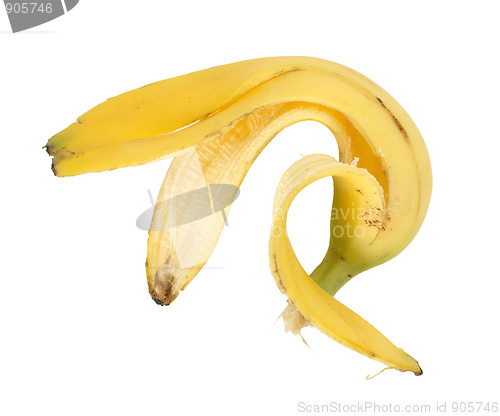 Image of Single banana peel