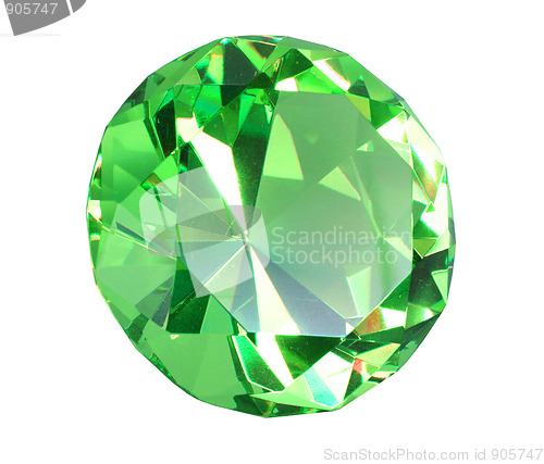 Image of Singe green crystal diamond