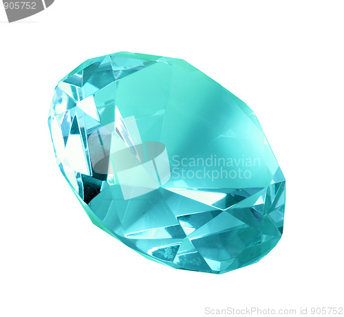 Image of Singe blue crystal diamond