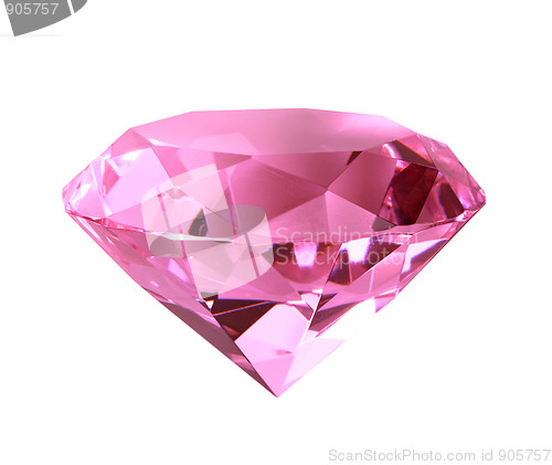 Image of Singe pink crystal diamond