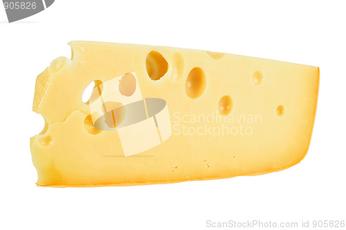Image of Part of yellow cheese