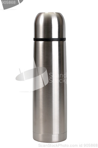 Image of Single metallic thermos