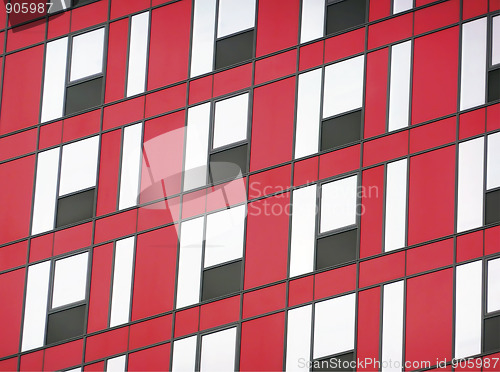 Image of Red and black facade