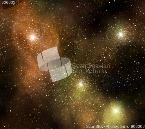 Image of starry background of deep outer space