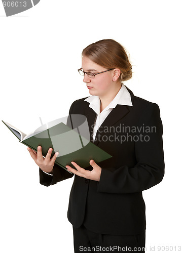Image of young accountant woman