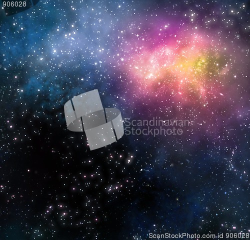 Image of starry background of deep outer space