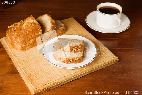 Image of cake and cofee