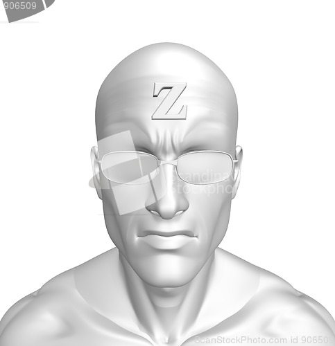 Image of z on forehead