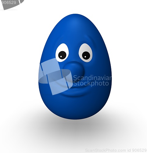 Image of blue easter egg